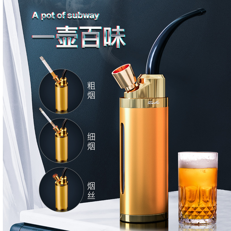 zobo正牌水烟壶过滤器烟丝草全套