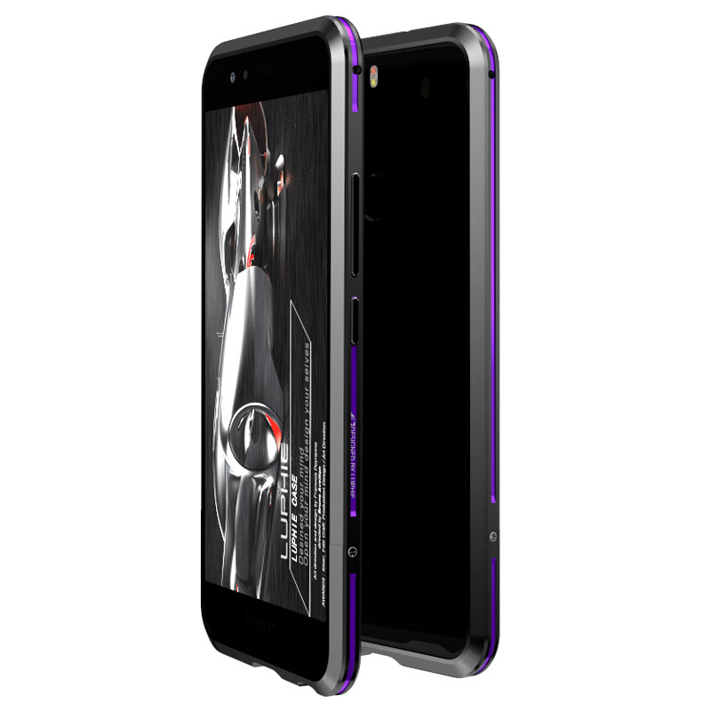 Luphie Bicolor Blade Sword Slim Light Aluminum Bumper Metal Shell Case for Huawei Honor 8