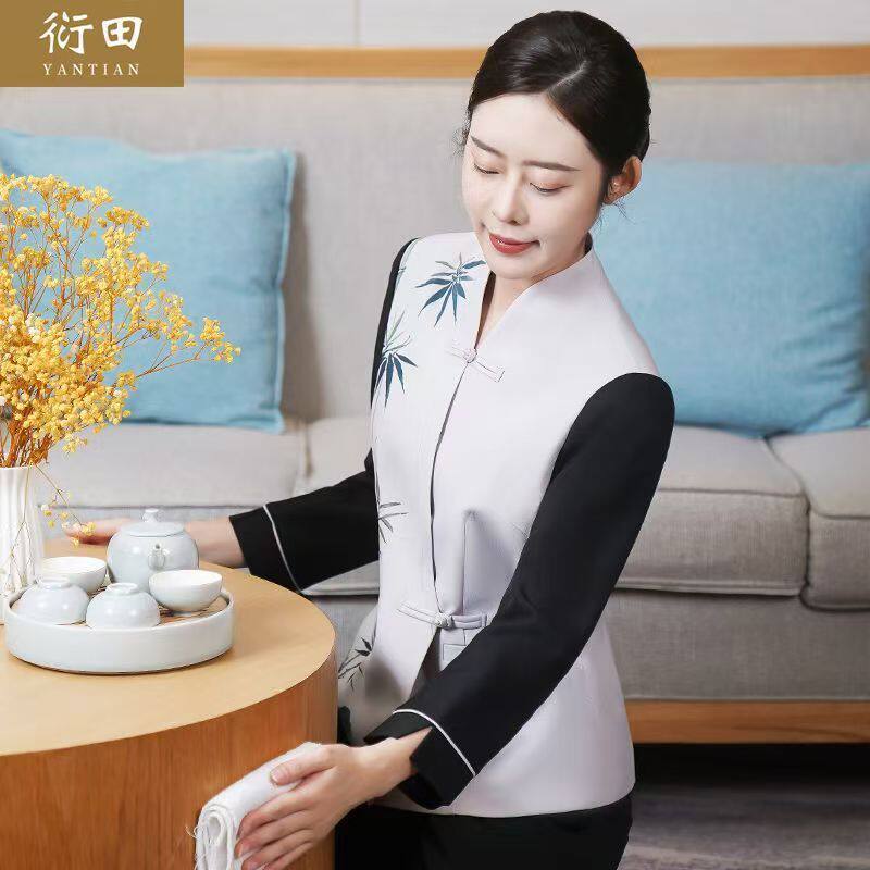 售楼部酒店保洁员工作服营销中心宾馆客房阿姨服务员秋冬装女长袖