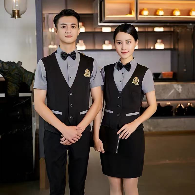 酒店ktv服务员工作服假两件套酒店工作制服