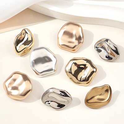 金属高端小香风精致异形大号纽扣