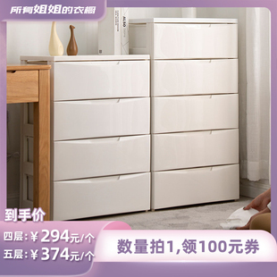 【所有姐姐的衣橱直播间】爱丽思加厚抽屉式收纳柜大号免安装