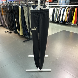 PUMA彪马男裤 680307 刺绣LOGO加绒保暖束脚运动休闲长裤 新款