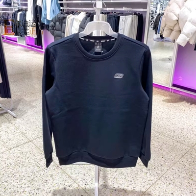 斯凯奇男女加绒保暖套头卫衣