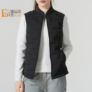 立领运动休闲轻薄羽绒马甲P424W065 女士修身 Skechers 斯凯奇新品