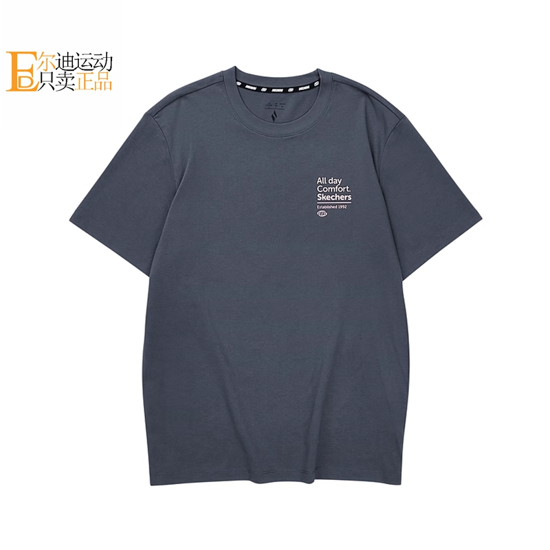 Skechers/斯凯奇男女圆领短袖T恤