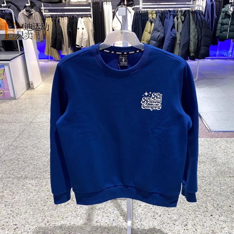 Skechers斯凯奇男女加绒圆领卫衣