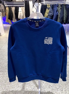 Skechers/斯凯奇男女运动休闲套头衫加绒保暖圆领卫衣FHL423U109