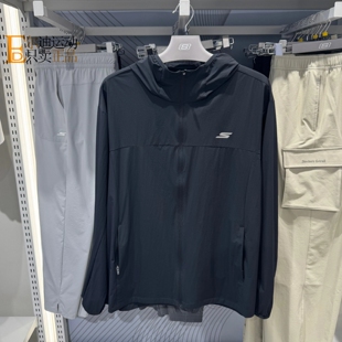 Skechers/斯凯奇男新款运动休闲连帽防风衣外套P325M049-0018
