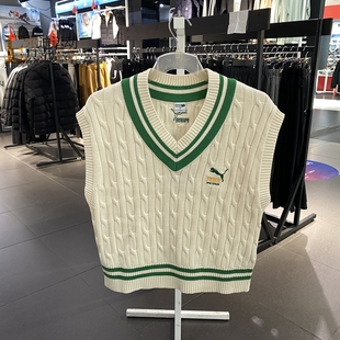 彪马针织马甲女装 新款 537969 运动休闲户外保暖背心 PUMA