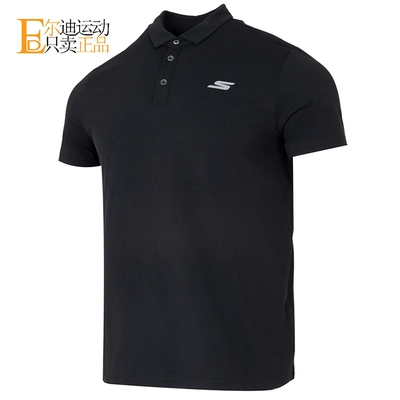 Skechers/斯凯奇男翻领POLO短袖