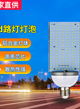 LED横插灯泡单面照明新农村横装路灯工程改造光源E40E2730W60W80W