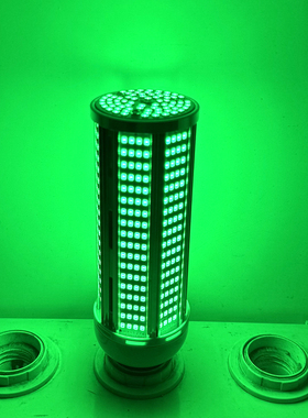 铝合金绿色玉米灯绿光捕鱼灯40W360度发光高亮芯片220V螺口诱鱼灯