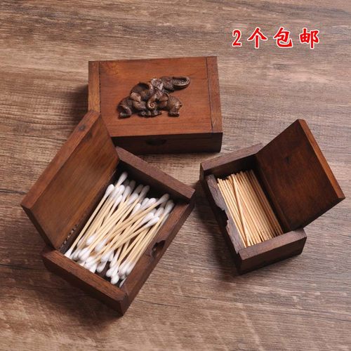 实木牙签筒牙签盒棉签盒酒店专用