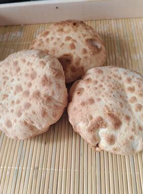 莱州糖鼓火烧薄皮脆白糖50g现烤6个1份中通硬饼空心膜烧饼香沙河