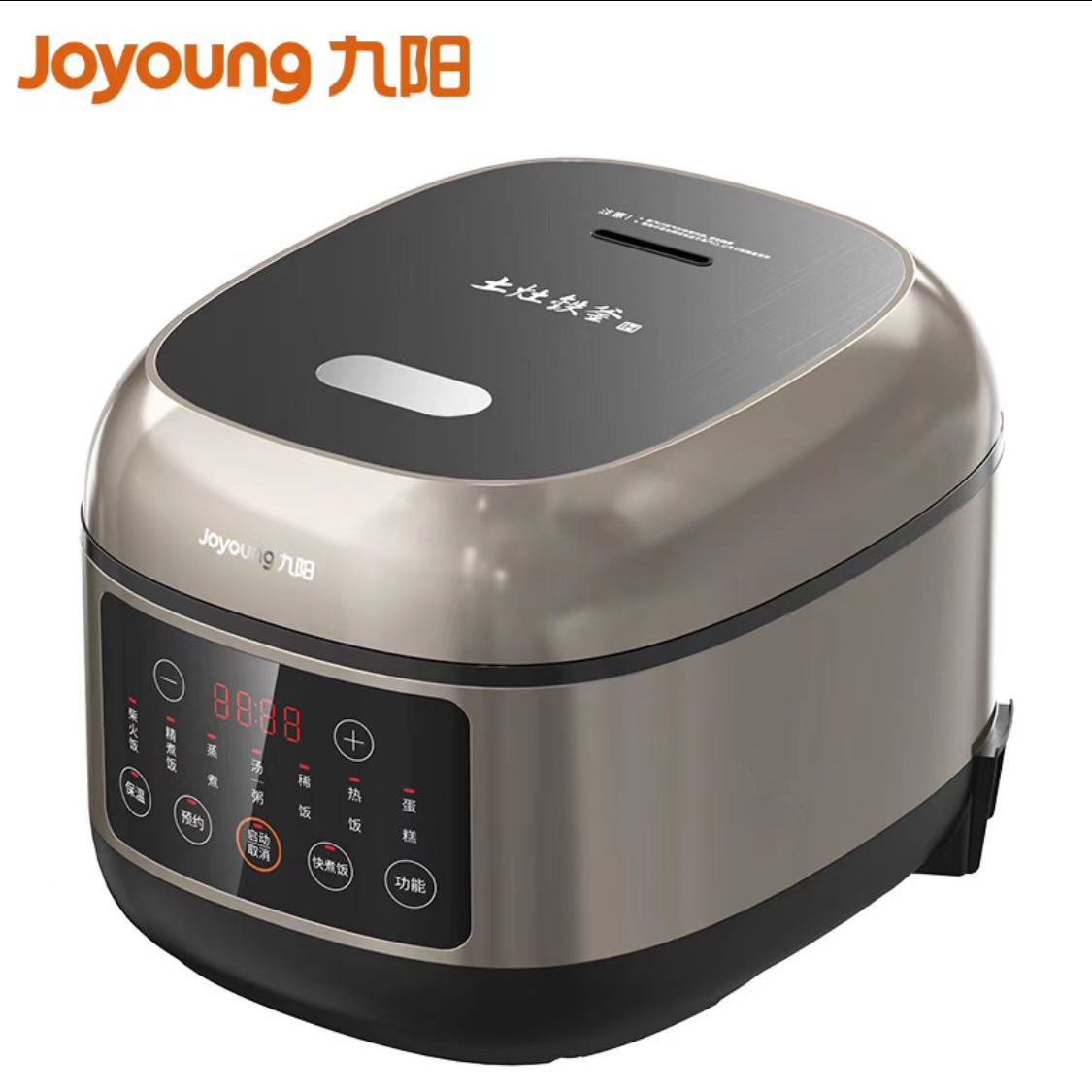 九阳IH电饭煲大容量智能预约柴火家用多功能电饭锅4L煮饭F-40T07