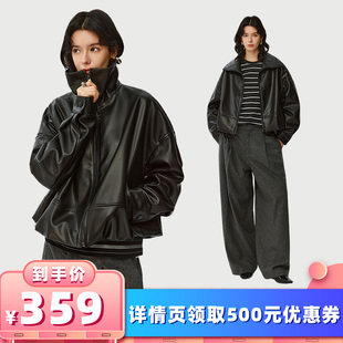 【所有女生的衣橱直播间】VIVIDINI宽松休闲慵懒女士百搭单皮皮衣
