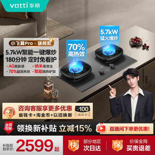 张凌赫推荐华帝肤感玻璃燃气灶