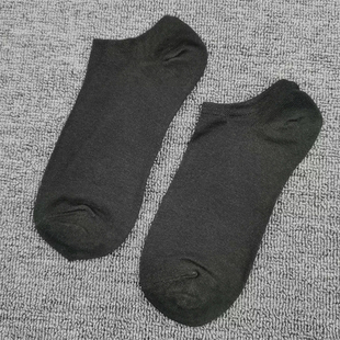 孤品袜子女短筒纯棉袜春夏季 女士船袜清仓 浅口纯黑色简约百搭薄款