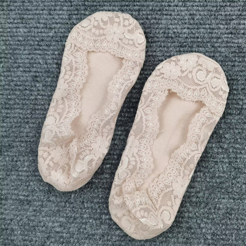 隐形袜子女蕾丝性感夏季薄款棉底吸汗360度防滑硅胶不掉跟浅口袜