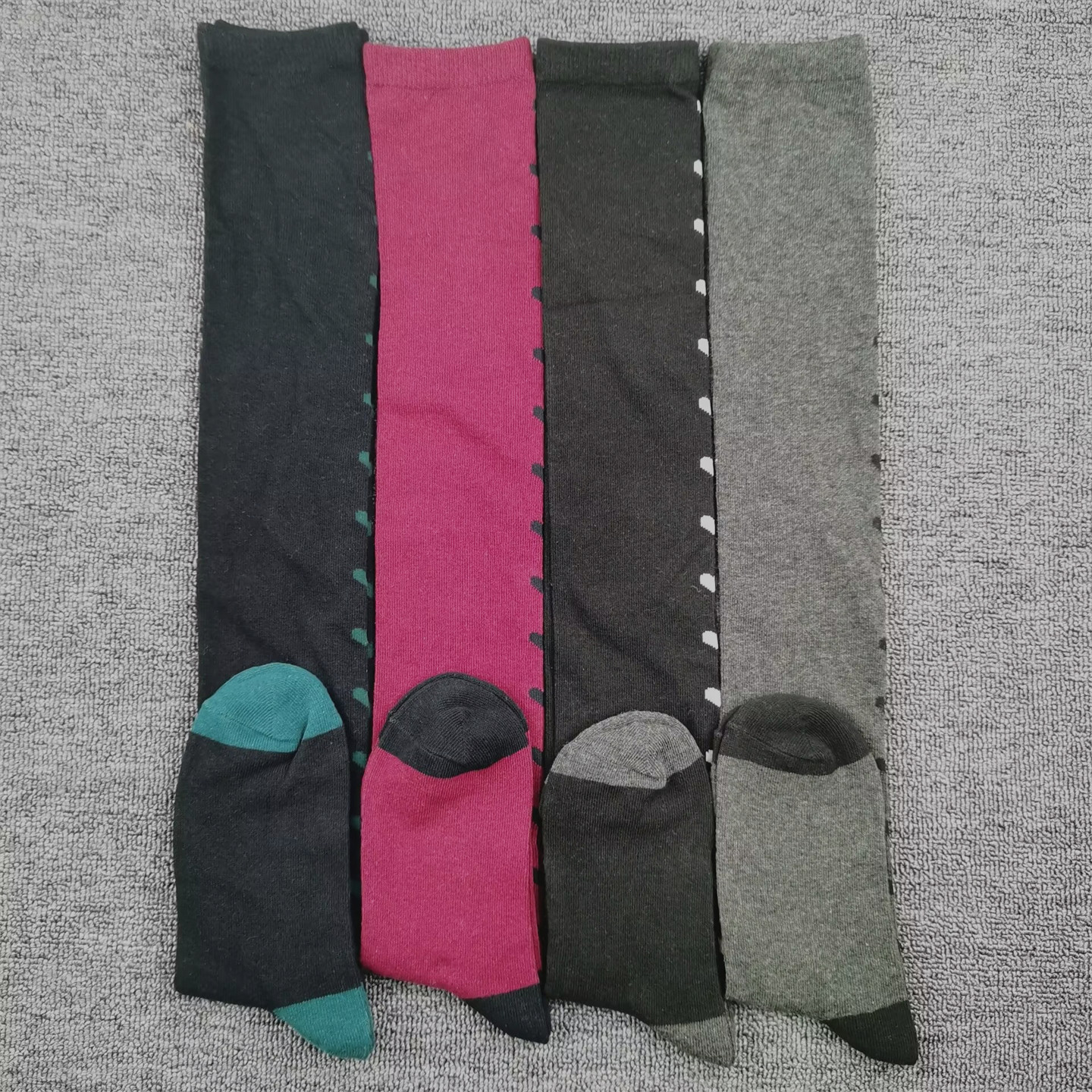 过膝袜子女秋冬季长筒袜日单爱心女袜撞色保暖棉袜时尚女士高筒袜,女士内衣/男士内衣/家居服,长筒袜,淘宝优惠券,粉丝福利购,淘宝优惠卷