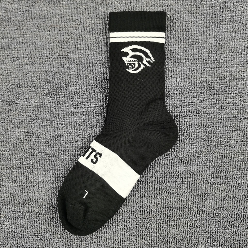 外单毛巾底高筒袜子速干