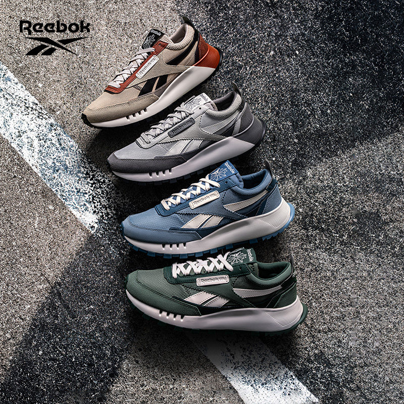 Reebok锐步官方26新款男女情侣款LEGACY蕾格西运动休闲复古跑鞋