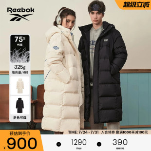 羽绒夹克 梭织保暖运动长款 Reebok锐步官方情侣经典 复古时尚