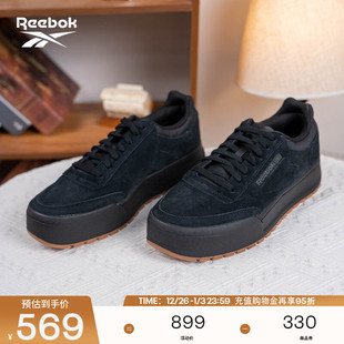 男女同款 休闲运动板鞋 CLUB MEGACOURT经典 Reebok锐步官方24新款