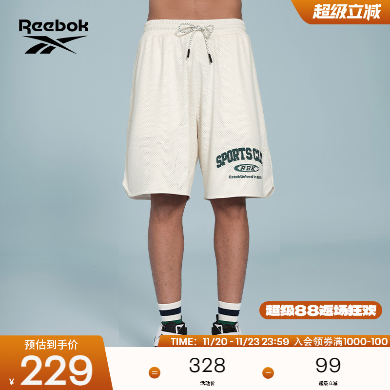 Reebok锐步官方24新品男女情侣款SHORTS百搭舒适运动休闲短裤