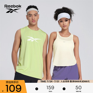 女子运动休闲健身训练舒适透气针织背心 Reebok锐步官方24新品