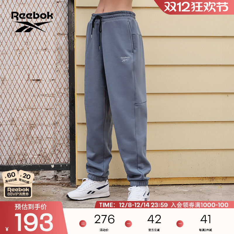 长裤REEBOK休闲针织抓绒锐步