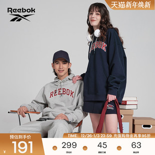 套头运动卫衣 连帽针织衫 Reebok锐步官方24新品 男女情侣美式