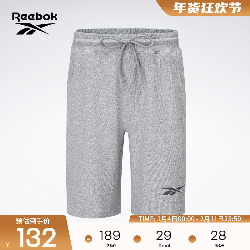Reebok锐步官方男女同款经典运动休闲舒适复古百搭宽松短裤