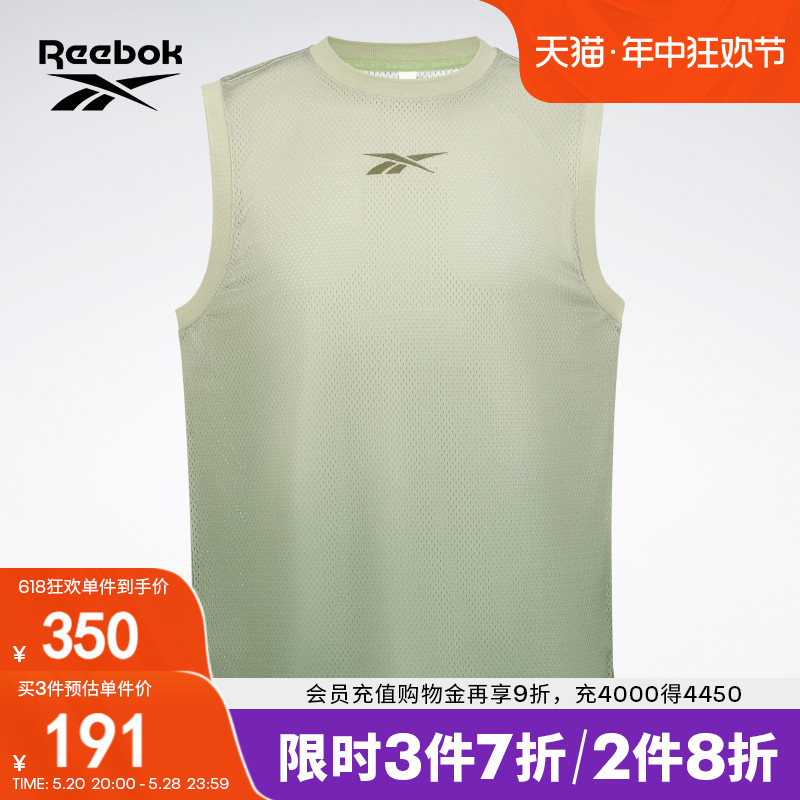 Reebok锐步官方男女同款时尚渐变复古运动休闲圆领宽松背心 运动服/休闲服装 运动背心 原图主图