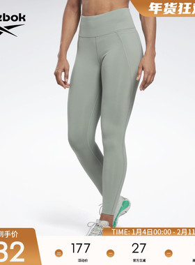 Reebok锐步官方女LEGGING经典紧身舒适室内健身运动训练休闲裤
