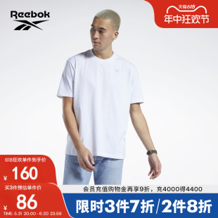 T恤 简约基础宽松圆领运动休闲短袖 TEE经典 Reebok锐步官方男女同款