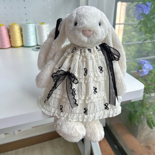 彩菲手作邦尼兔31㎝娃衣伽百利兔30㎝裙子害羞系列衣服玩偶着替