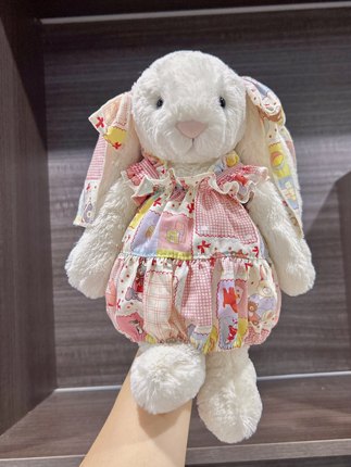 彩菲手作31㎝36cm51㎝邦尼兔裙子手工蝴蝶结玩偶娃衣兔子着替礼物