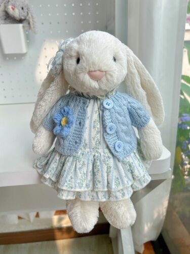 彩菲手作邦尼兔毛衣裙子秋冬套装jellycat兔子着替30cm36cm衣服