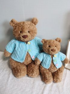 彩菲手作巴塞罗熊衣服巴纳布斯猪开衫 毛衣玩偶衣服泰迪熊着替娃衣