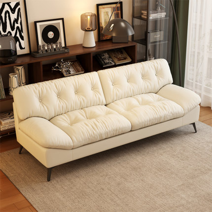 猫抓皮云朵沙发小户型客厅2024新款公寓三人座2人位1.5米出租房