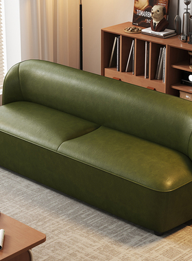 北欧猫抓皮沙发小户型简约客厅现代店铺休息区服装布艺双三人沙发