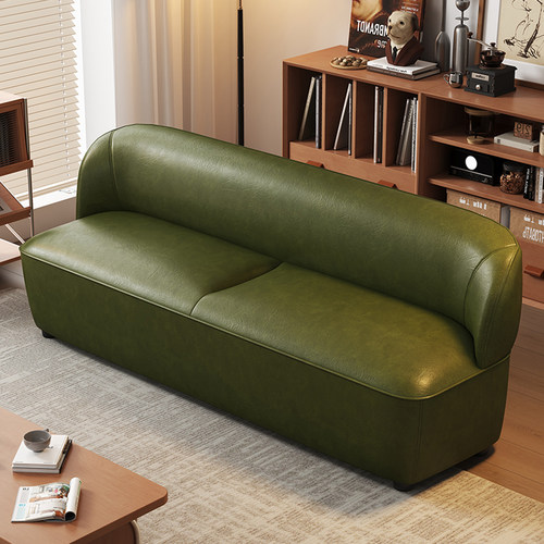 北欧猫抓皮沙发小户型简约客厅现代店铺休息区服装布艺双三人沙发