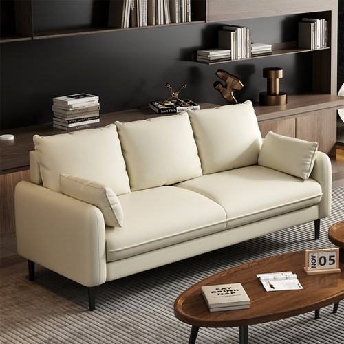 质感猫爪皮小户型沙发双人三人位