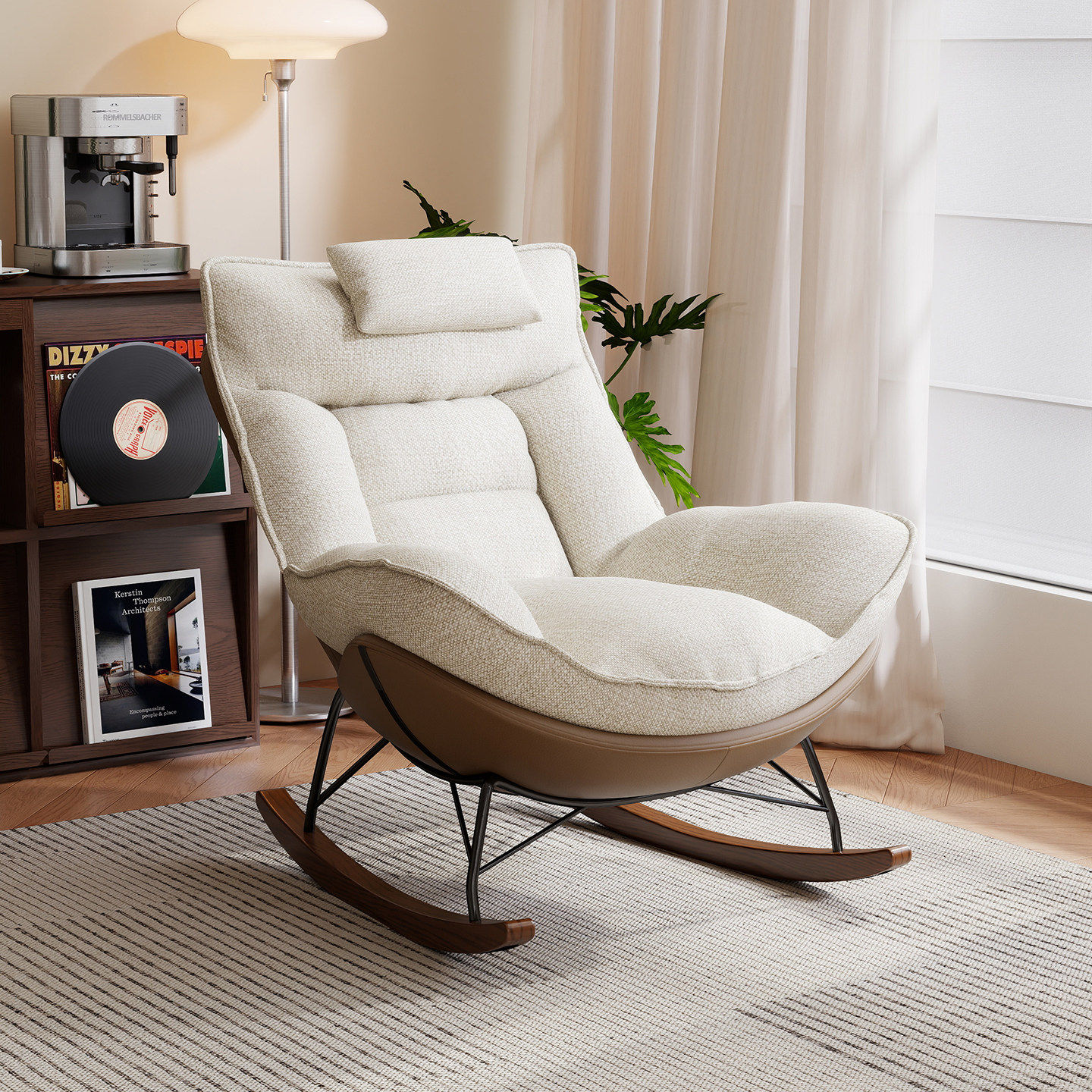 摇摇椅2025新款高端躺椅成人大人懒人沙发客厅阳台家用单人休闲椅,住宅家具,摇椅,淘宝优惠券,粉丝福利购,淘宝优惠卷