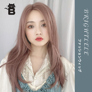 前蕾丝四六分假发女 八字自然局部手工中分长直发全头套