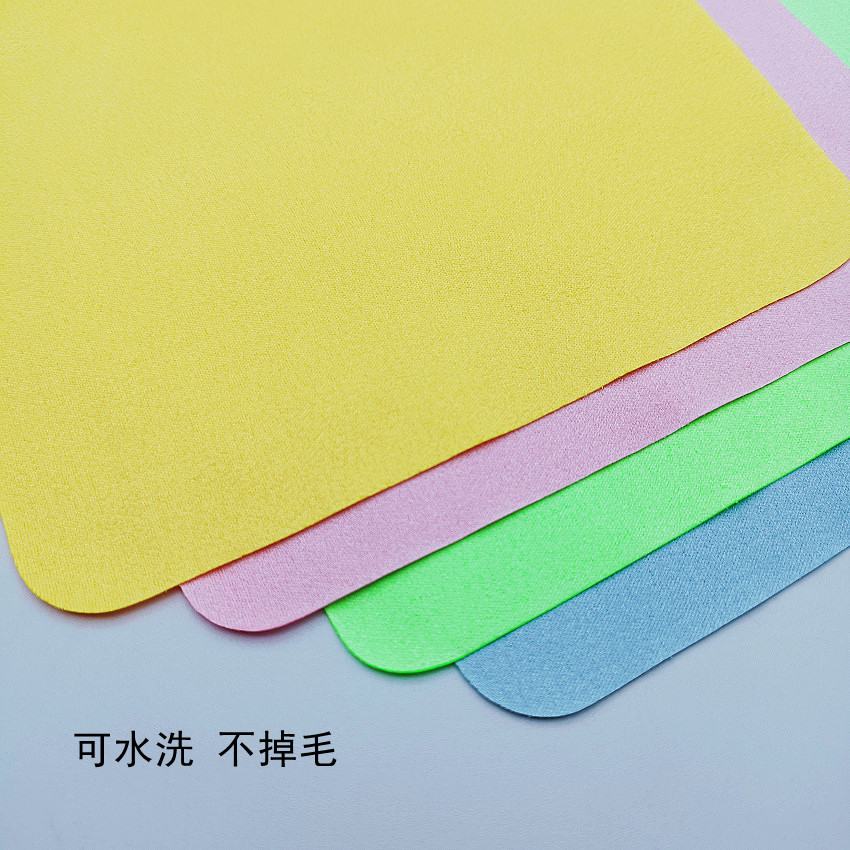 加厚绒布纤维眼镜布清洁镜片屏幕手机贴膜数码擦拭清理除灰尘