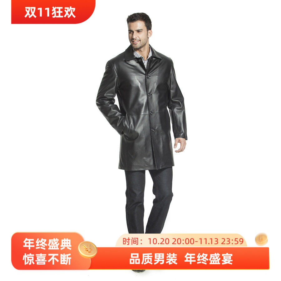 欧美春秋款休闲外套真皮皮衣定制