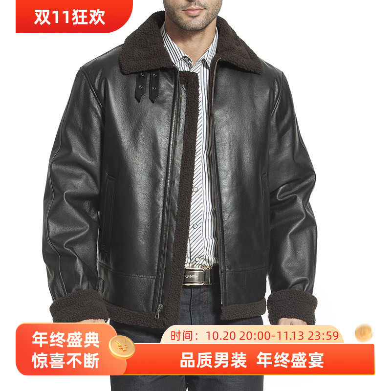 皮衣保暖舒适夹克真皮皮衣